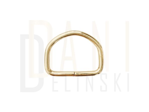 Meia Argola 2,5cm Base Fina - Ouro 1