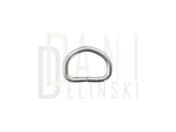 Meia Argola 2cm - Níquelado 1