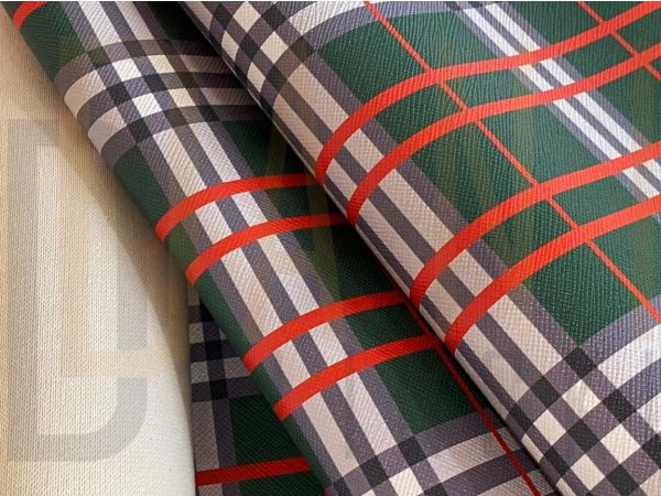 Sintético Estampado Tartan - Verde 1