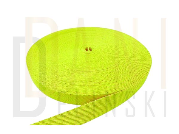 Alça Luxo 2cm - Amarelo neon 1