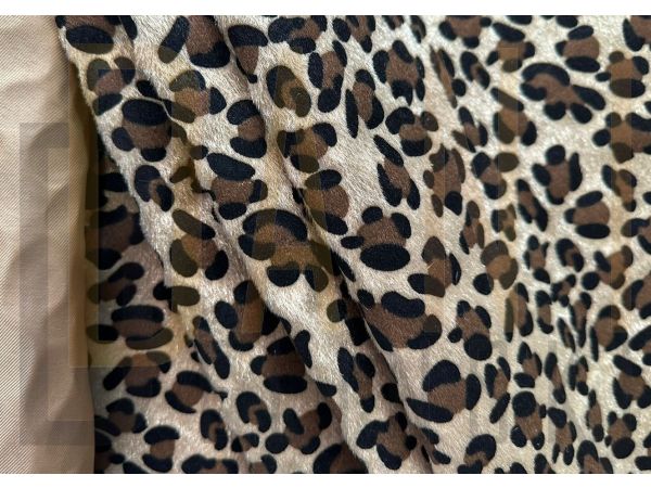 Tecido Animal Print - Palha 1