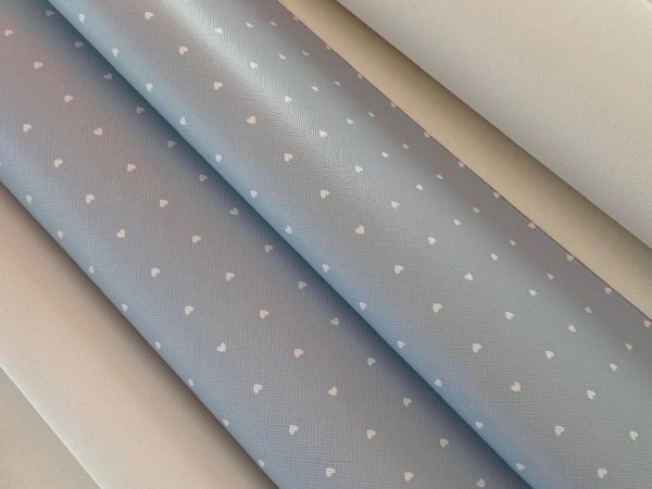 Sintético Estampado Essência - Azul Bebê