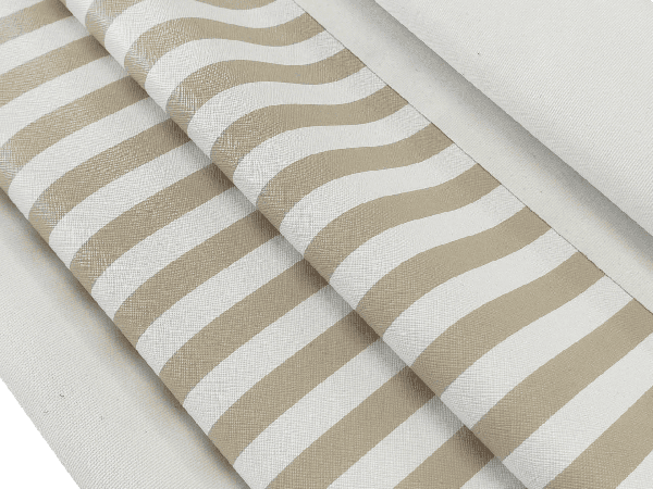 Sintético Estampado Listras - Choco