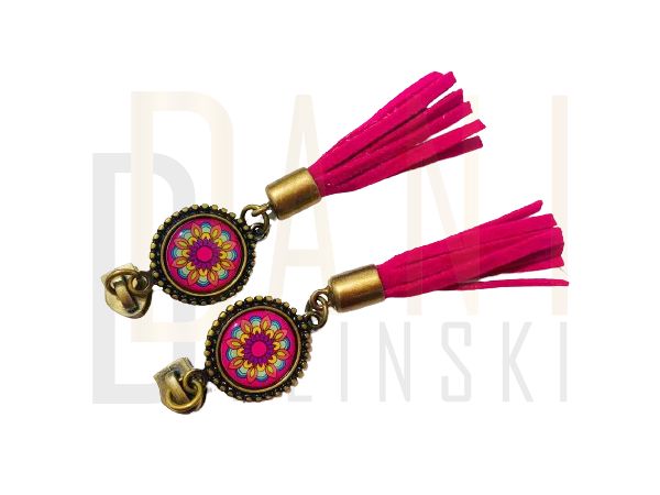 Cursor Mandala Tassel Ouro Velho - Pink