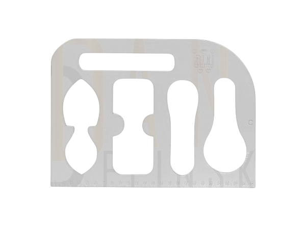 Régua  G - Tirantes e Curvas Dani Delinski - Transparente 1