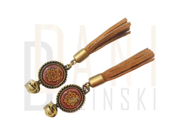 Cursor Mandala Tassel Ouro Velho - Caramelo