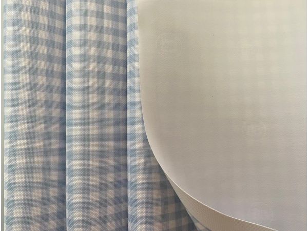 Nylon 600 Estampado - Xadrez Azul Bebê