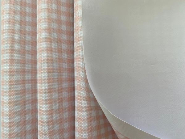 Nylon 600 Estampado - Xadrez Rosa Bebê