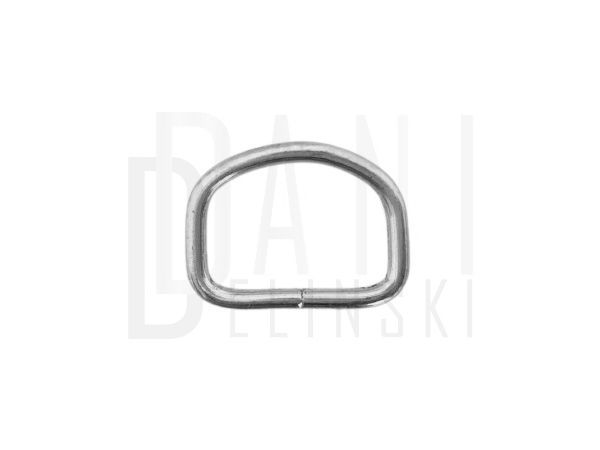 Meia Argola 2,5cm - Níquelado 1