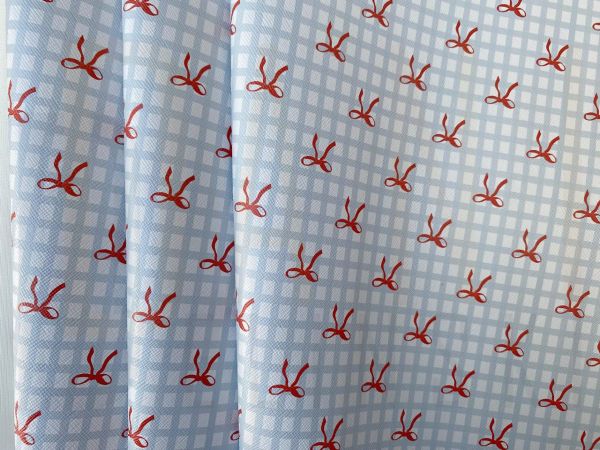 Sintético Estampado - Laços Xadrez 1