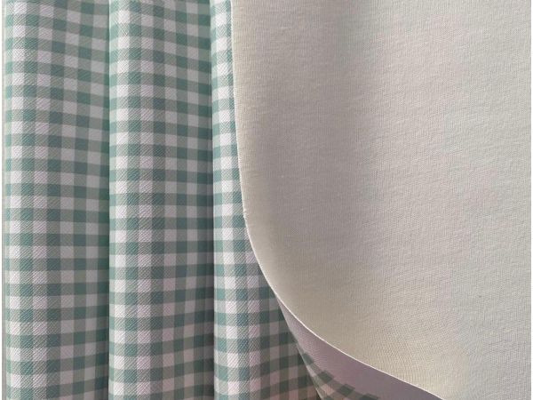 Sintético Estampado Xadrez - Verde Menta 1