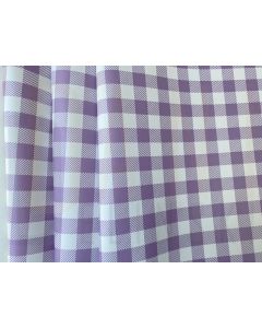 Sintético Estampado Vichy - Violeta 1