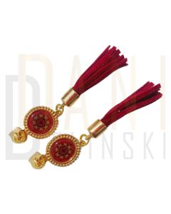 Cursor Mandala Tassel Ouro - Vermelho